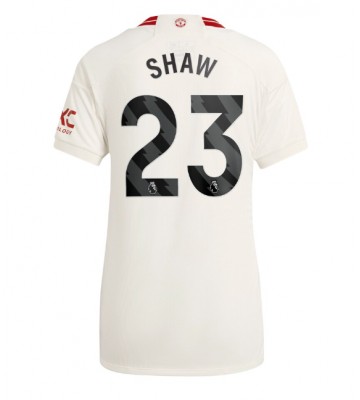 Manchester United Luke Shaw #23 Tredje trøje Dame 2023-24 Kort ærmer